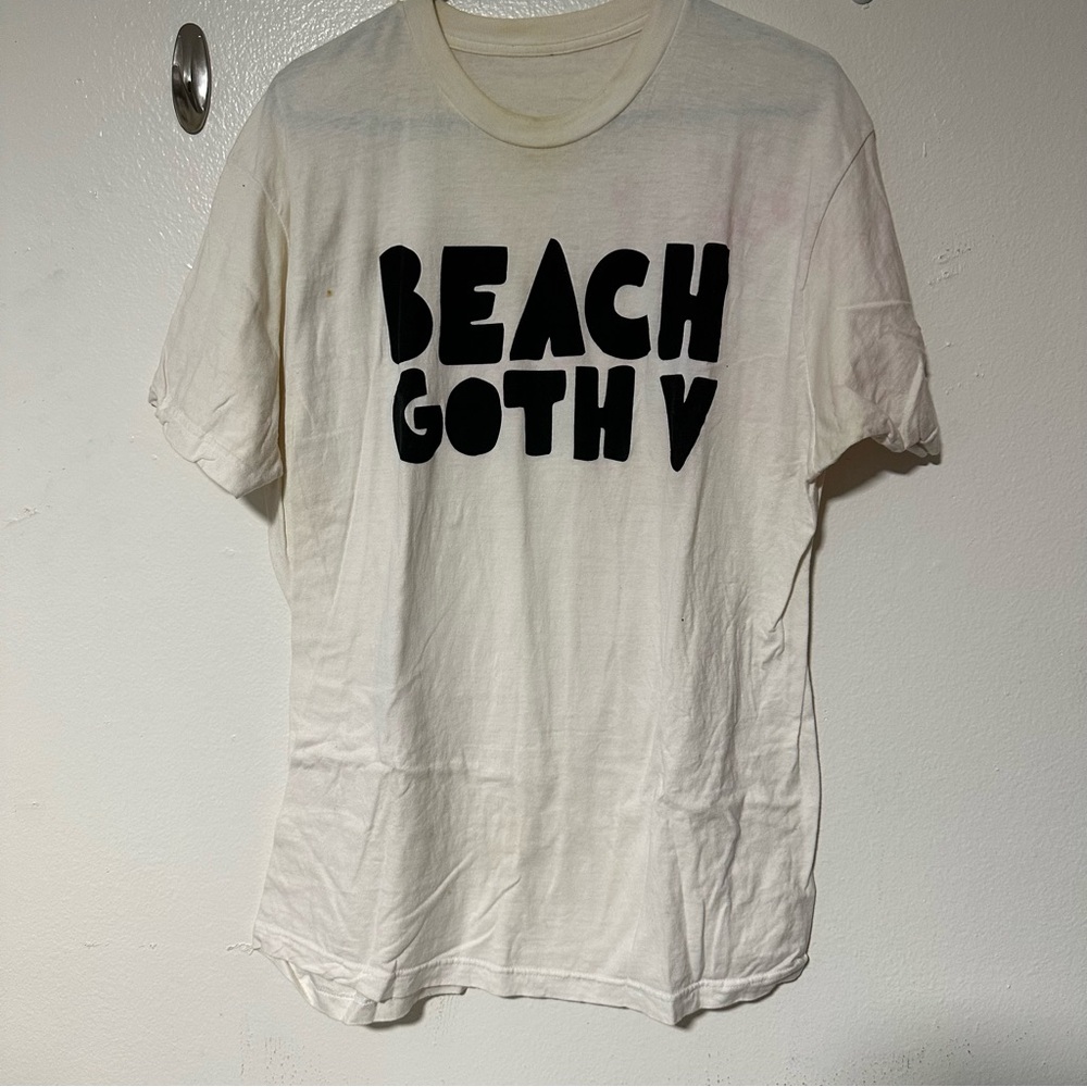 Beach Goth 5 Festival Tee White XL Used